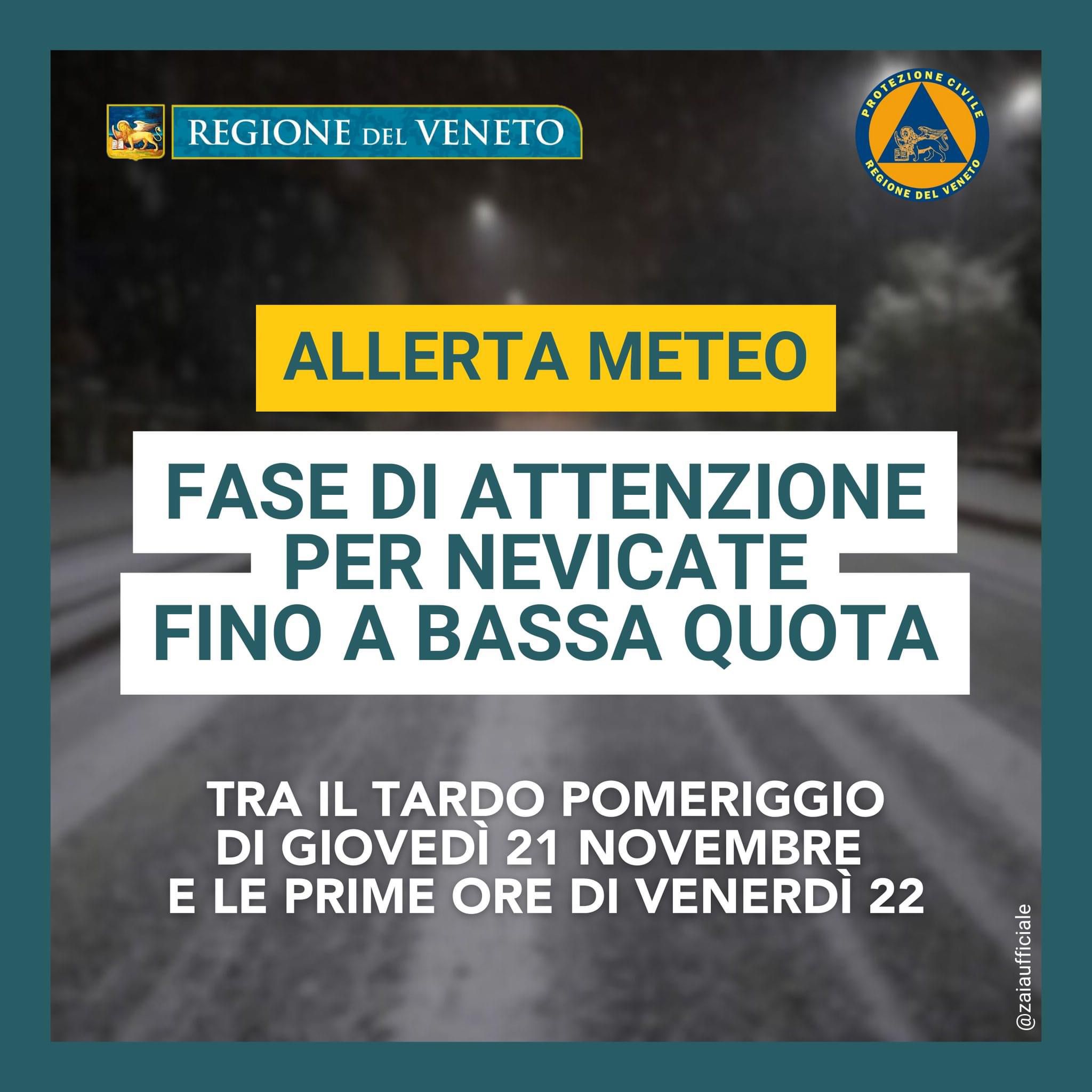 Allerta ghiaccio e neve