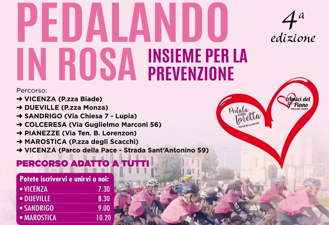 Pedalando in rosa - Domenica 29 settembre 2024