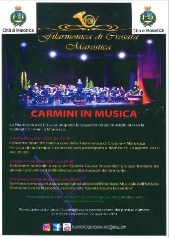 "Carmini in musica" con la Filarmonica di Crosara Marostica 