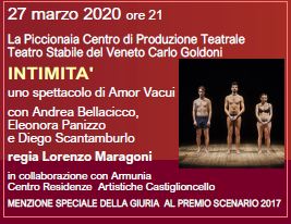 "Intimità" uno spettacolo di Amor Vacui. ❌ EVENTO RINVIATO A DATA DA DESTINARSI ❌